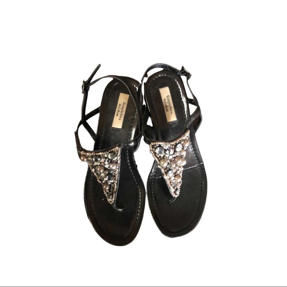Simply Vera Vera Wang Sandals 7M - Picture 2 of 2